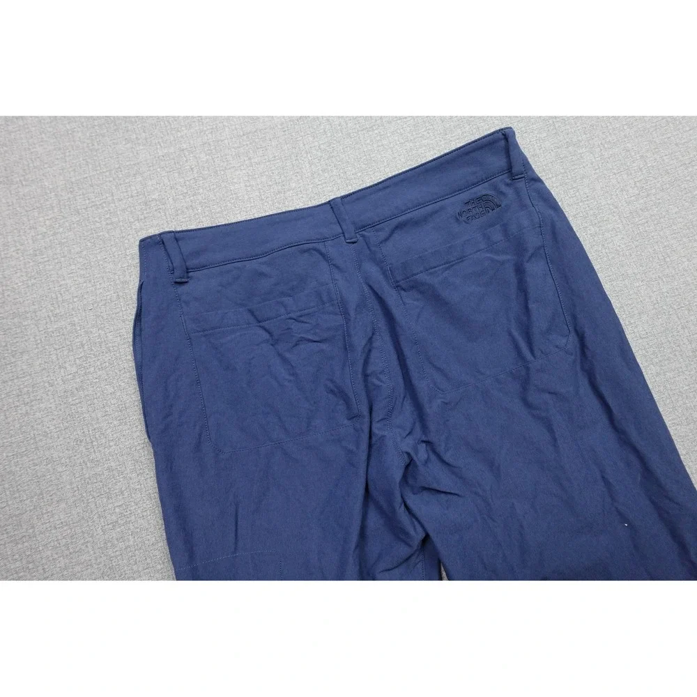 The North Face Pants Mens 34x30 Blue Woven Hiking UPF 40 Zip Pocket Climbing